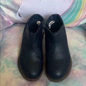 Navy Glitter Detail Ankle Boots Toddler Girl